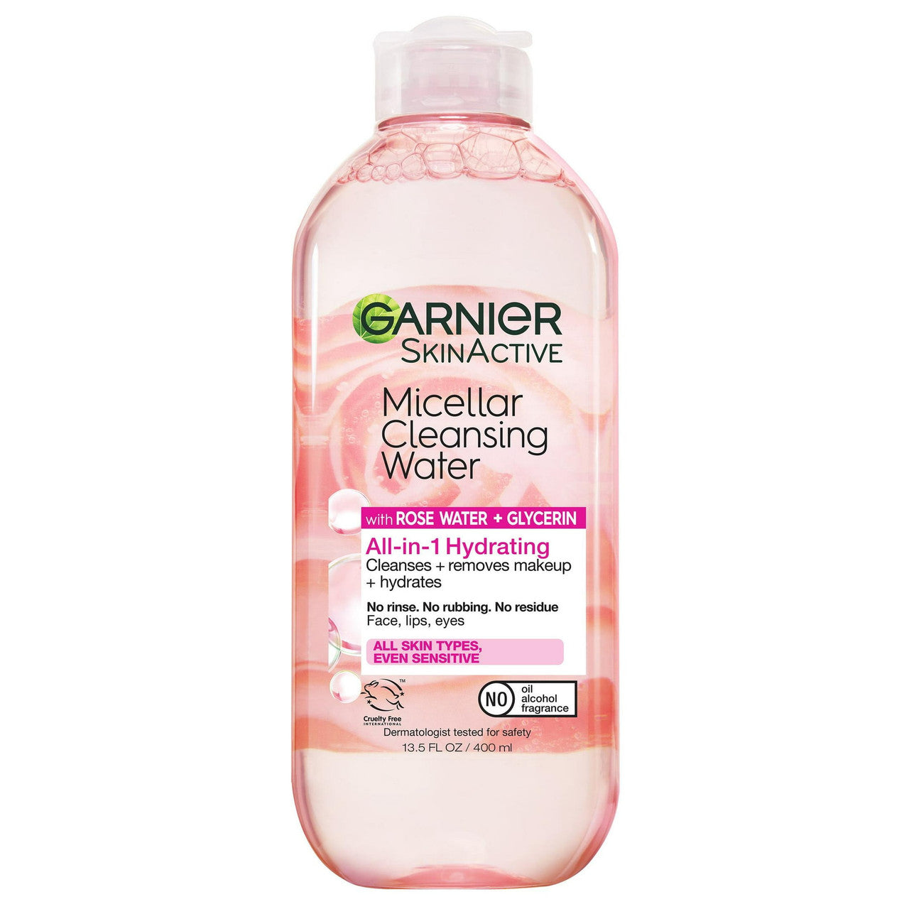 Garnier SkinActive Water Rose Micellar Cleansing Water, 13.5 Oz
